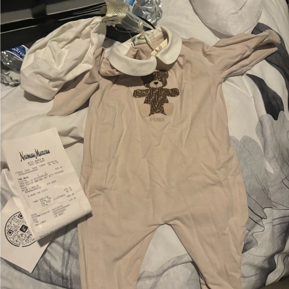 Fendi Beige Kids One Piece